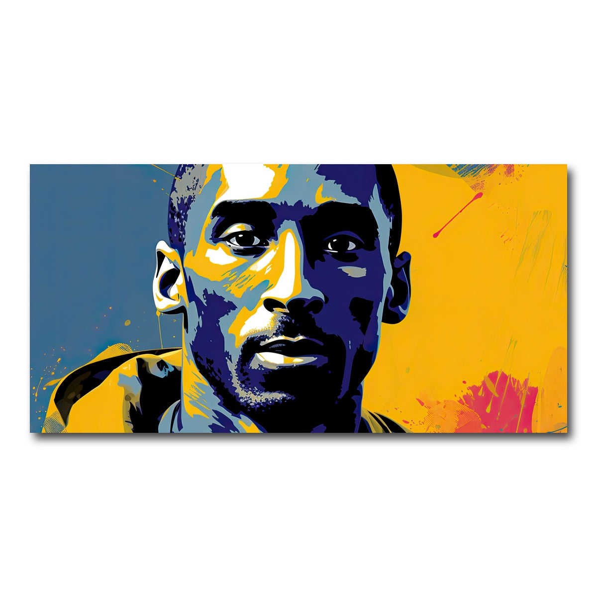 AUTO-MOCKUP WHITE | Kobe Warhol style | 1 Piece | Gallery Wrap Canvas | group=2x1