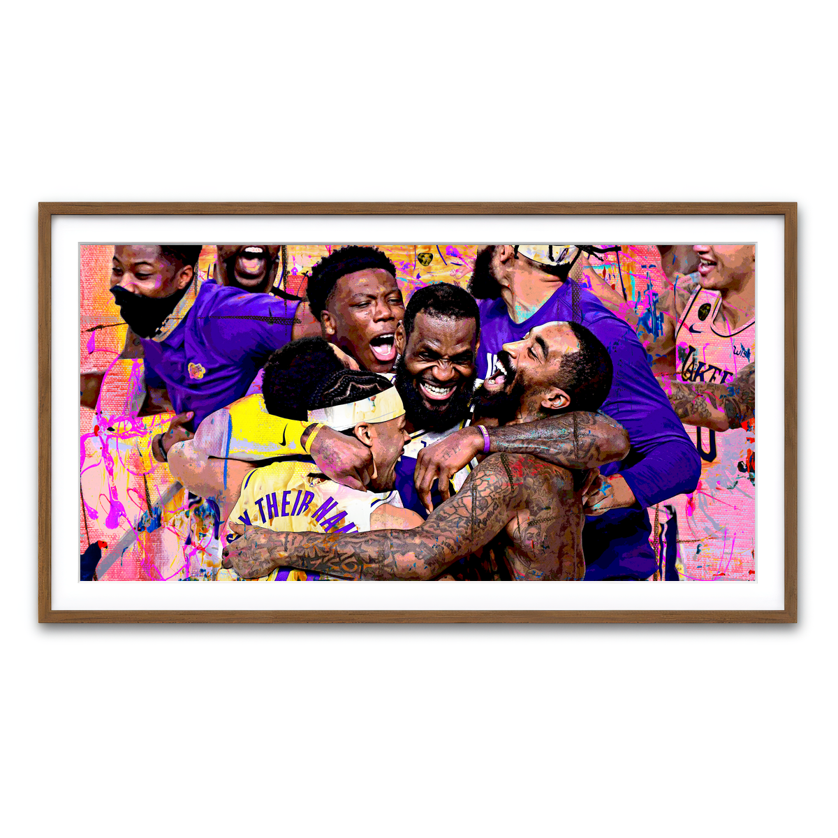 Framed Print 2x1 Walnut