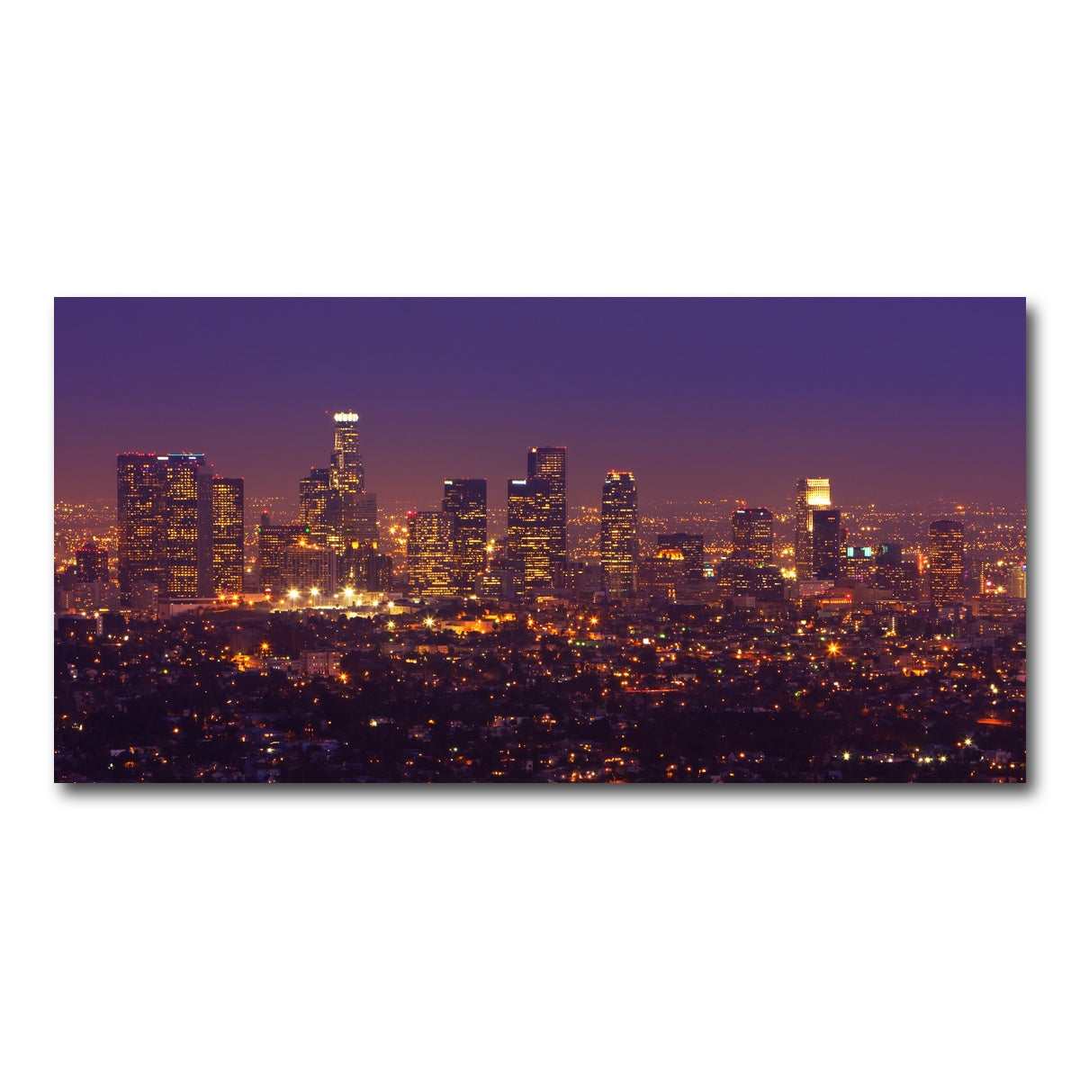 AUTO-MOCKUP WHITE | LA Skyline | 1 Piece | Gallery Wrap Canvas | group=2x1