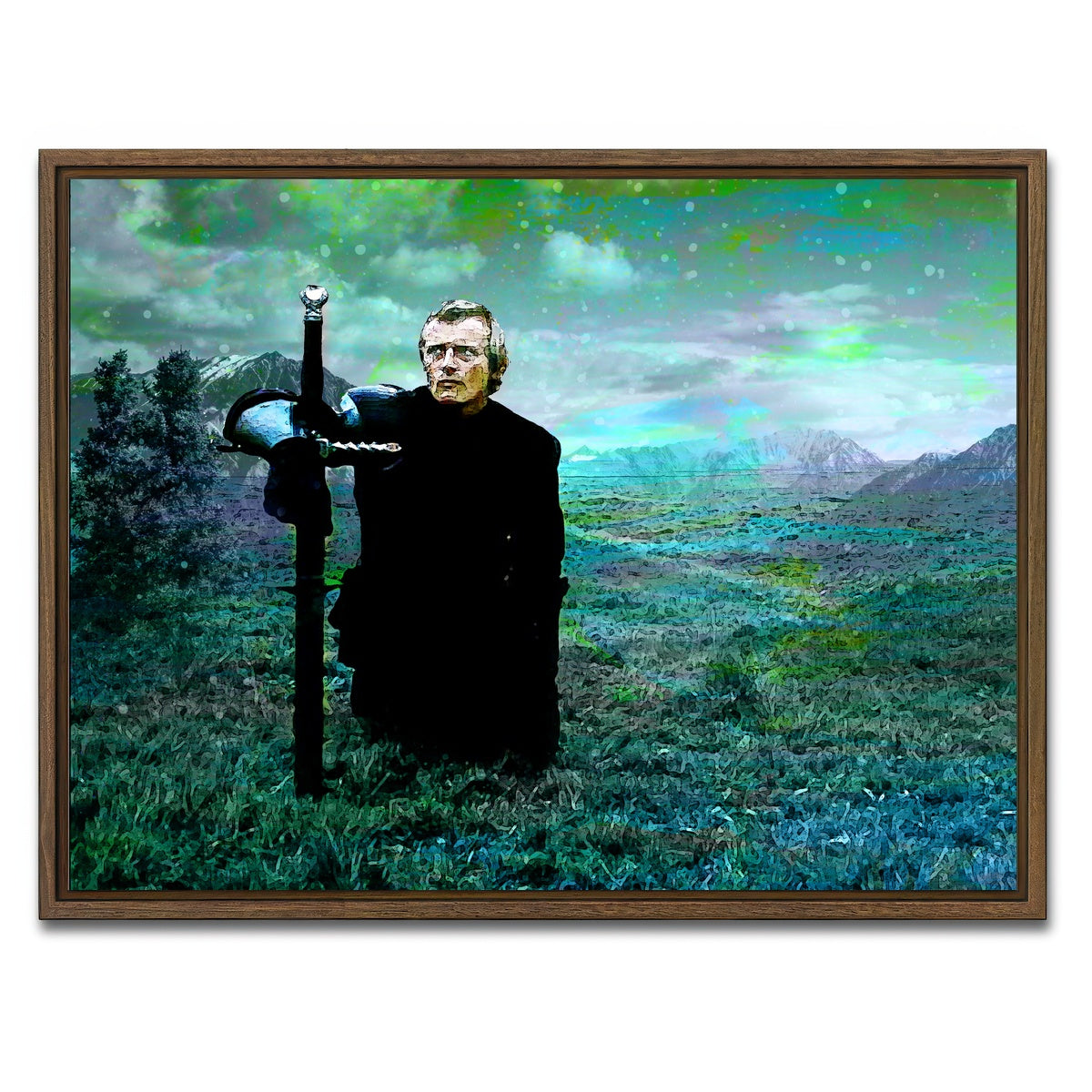 AUTO-MOCKUP WHITE | Ladyhawke | 1 Piece | Walnut Framed Canvas | group=4x3