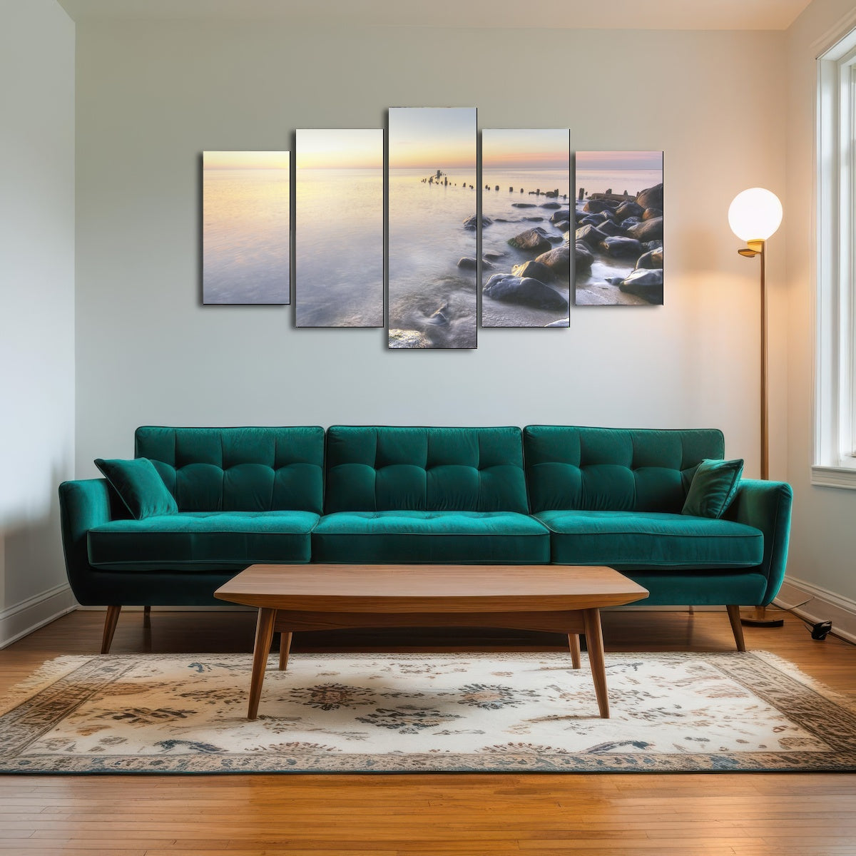 AUTO-MOCKUP ROOM | Lake Michigan Shore at Sunrise