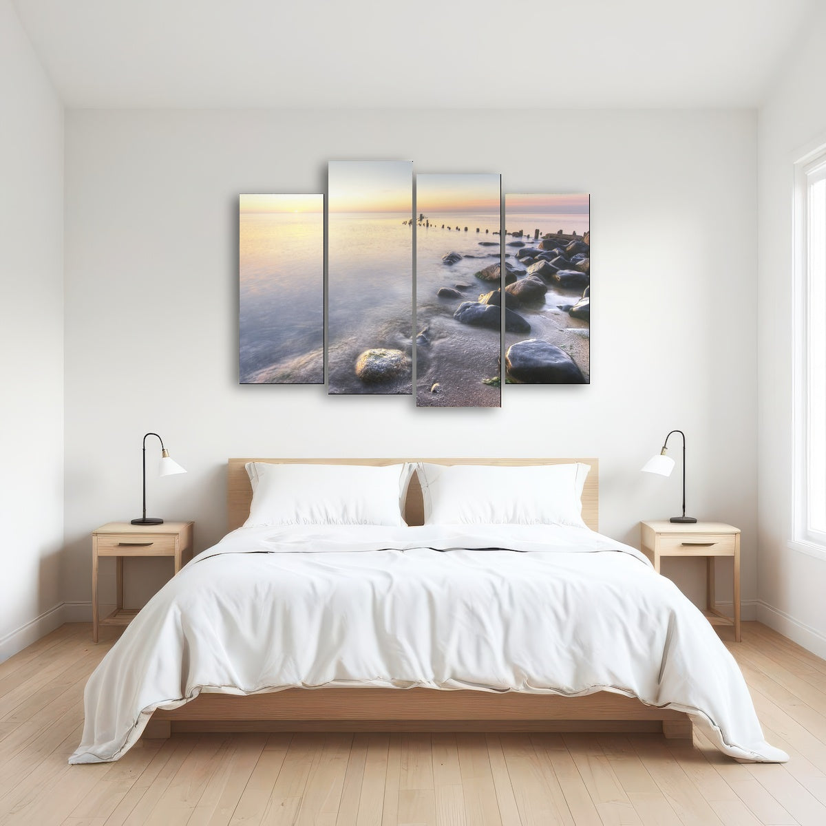 AUTO-MOCKUP ROOM | Lake Michigan Shore at Sunrise