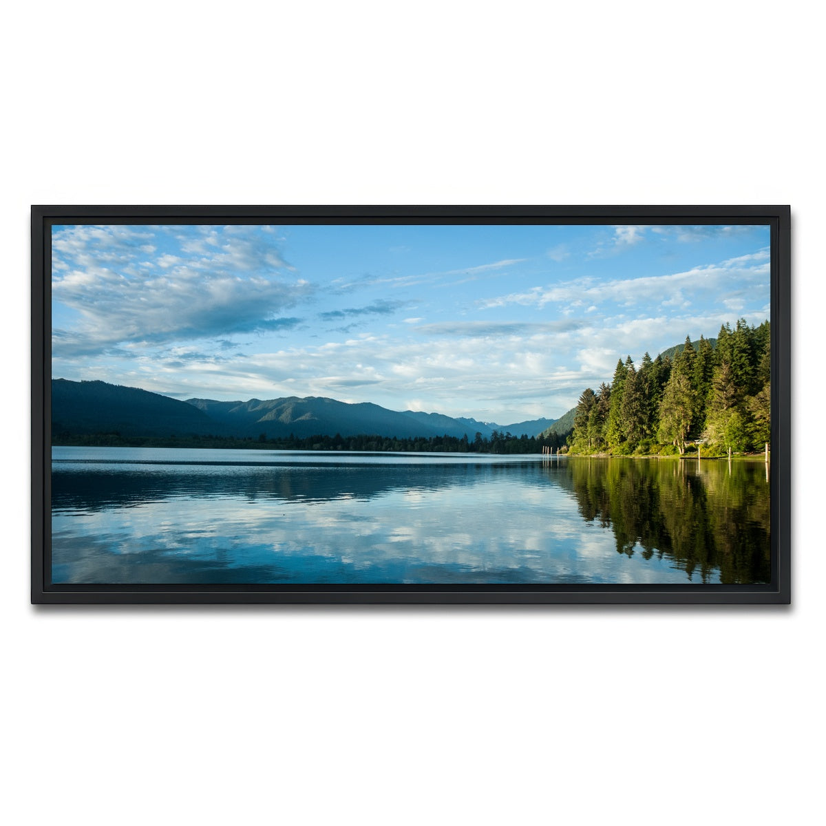 AUTO-MOCKUP WHITE | Lake Quinault | 1 Piece | Black Framed Canvas | group=2x1