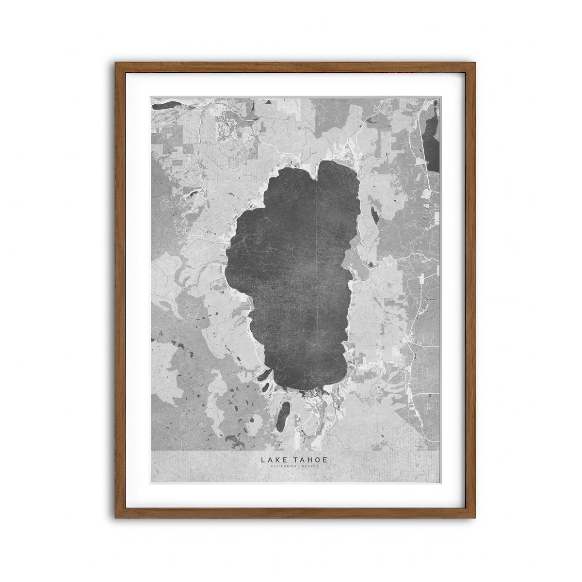 Lake Tahoe Map 2 Wall Art