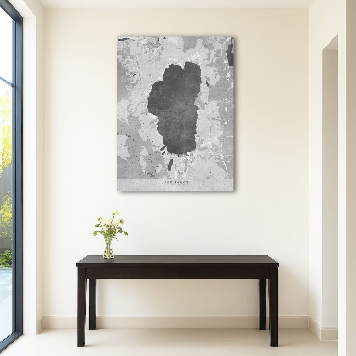 Lake Tahoe Map 2 Wall Art