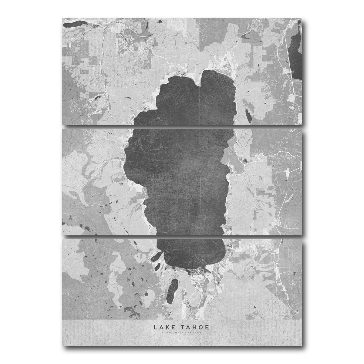 Lake Tahoe Map 2 Wall Art