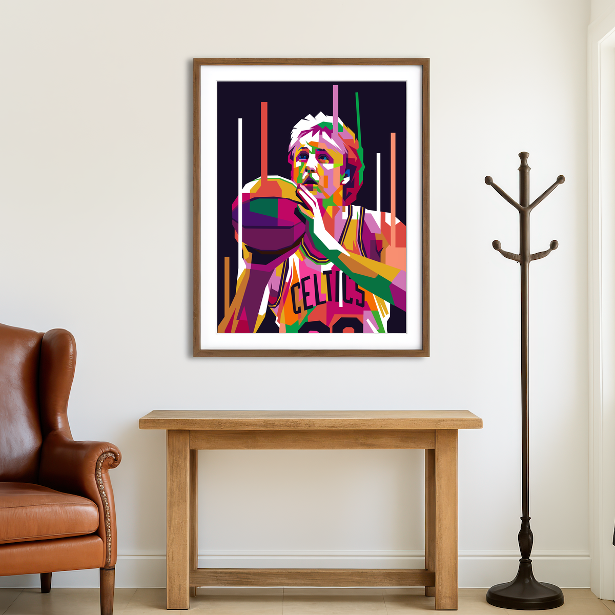 AUTO-MOCKUP ROOM | Larry Bird Wall Art