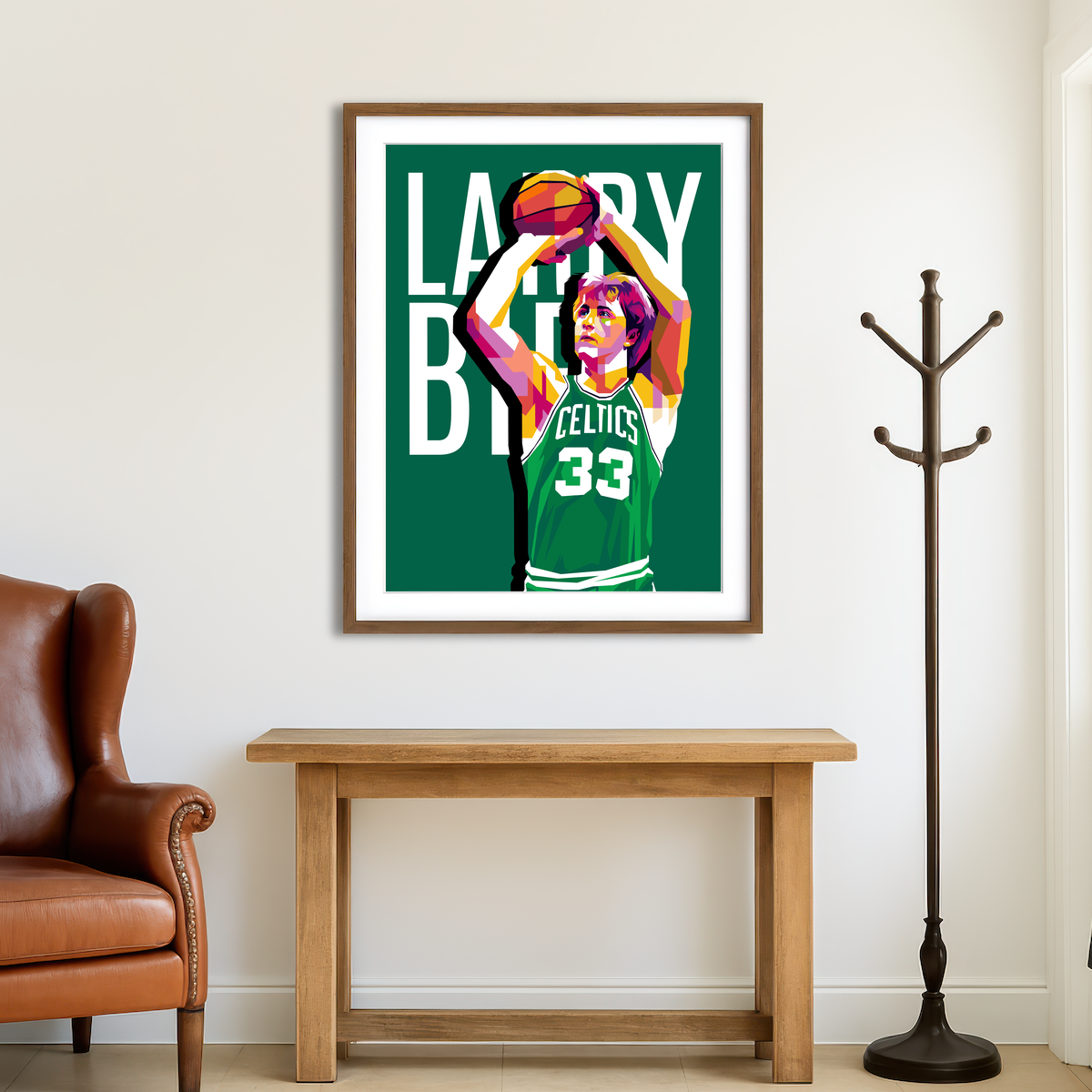 AUTO-MOCKUP ROOM | Larry Legend Wall Art