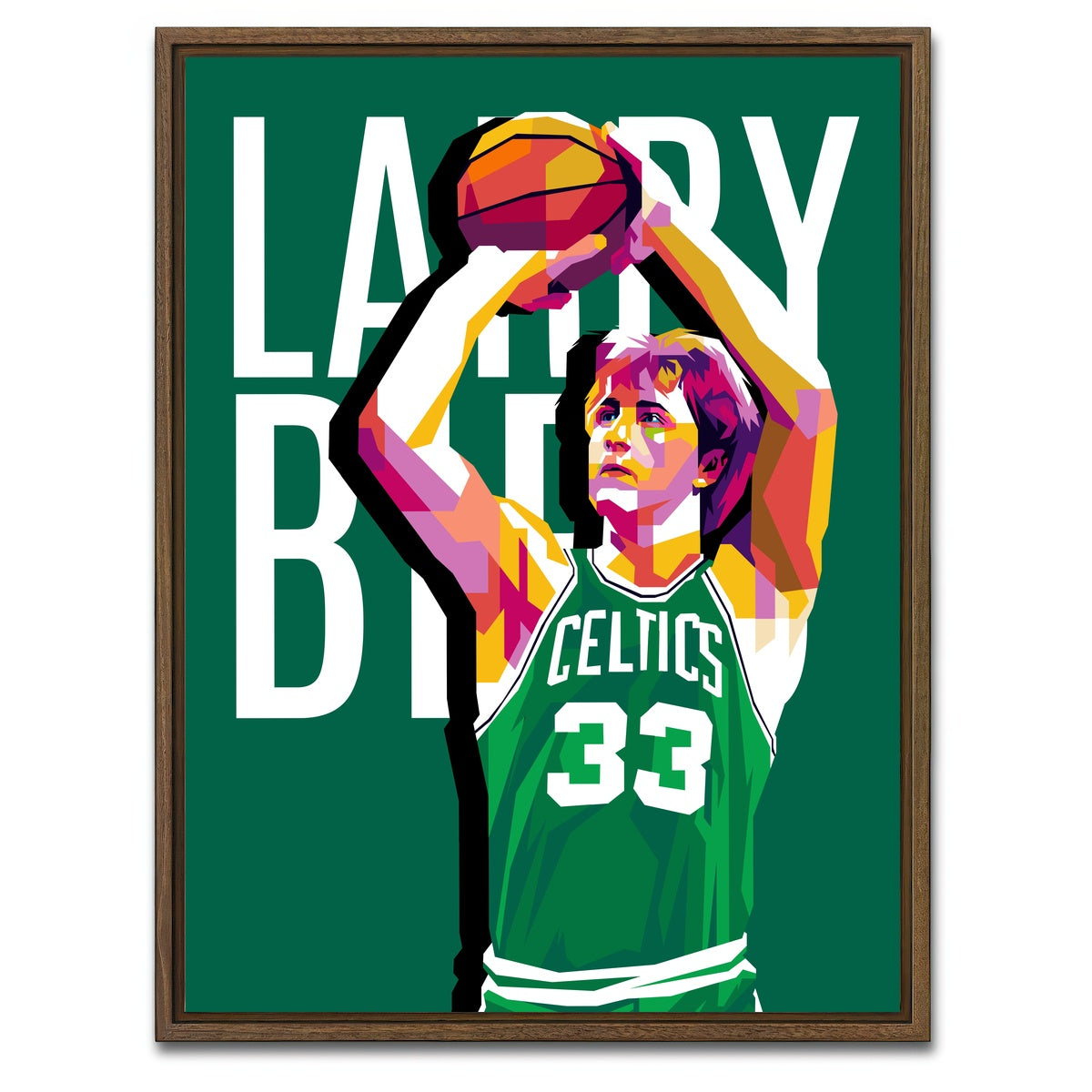 AUTO-MOCKUP WHITE | Larry Legend | 1 Piece | Walnut Framed Canvas | group=3x4