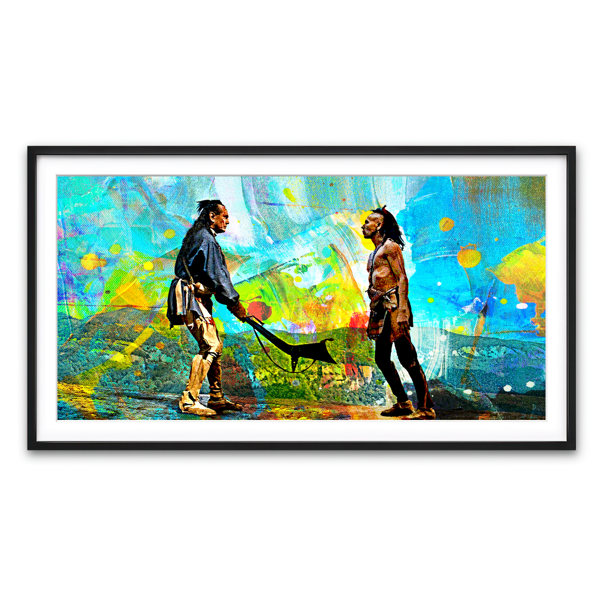 Framed Print 2x1 Black