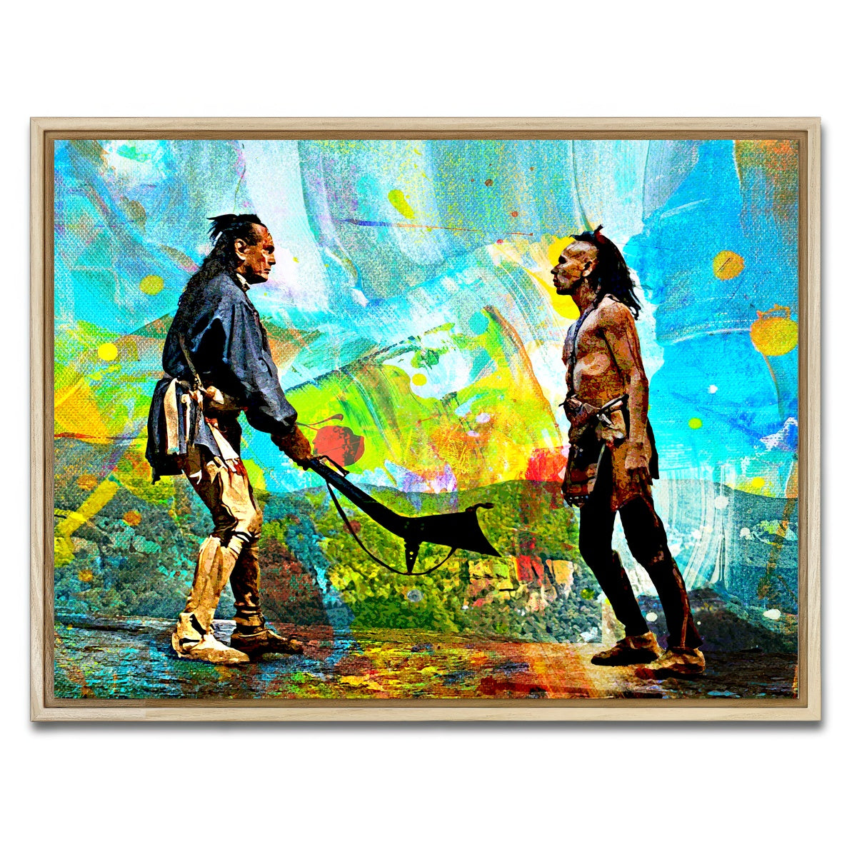 AUTO-MOCKUP WHITE | Last of the Mohicans Brushed | 1 Piece | Natural Framed Canvas | group=4x3