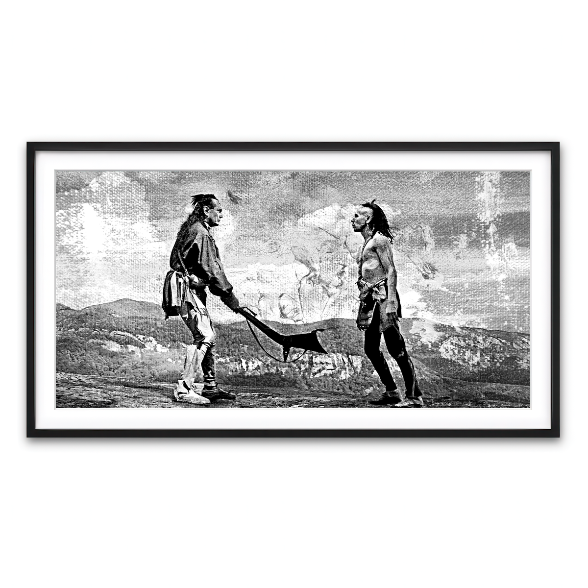 Framed Print 2x1 Black