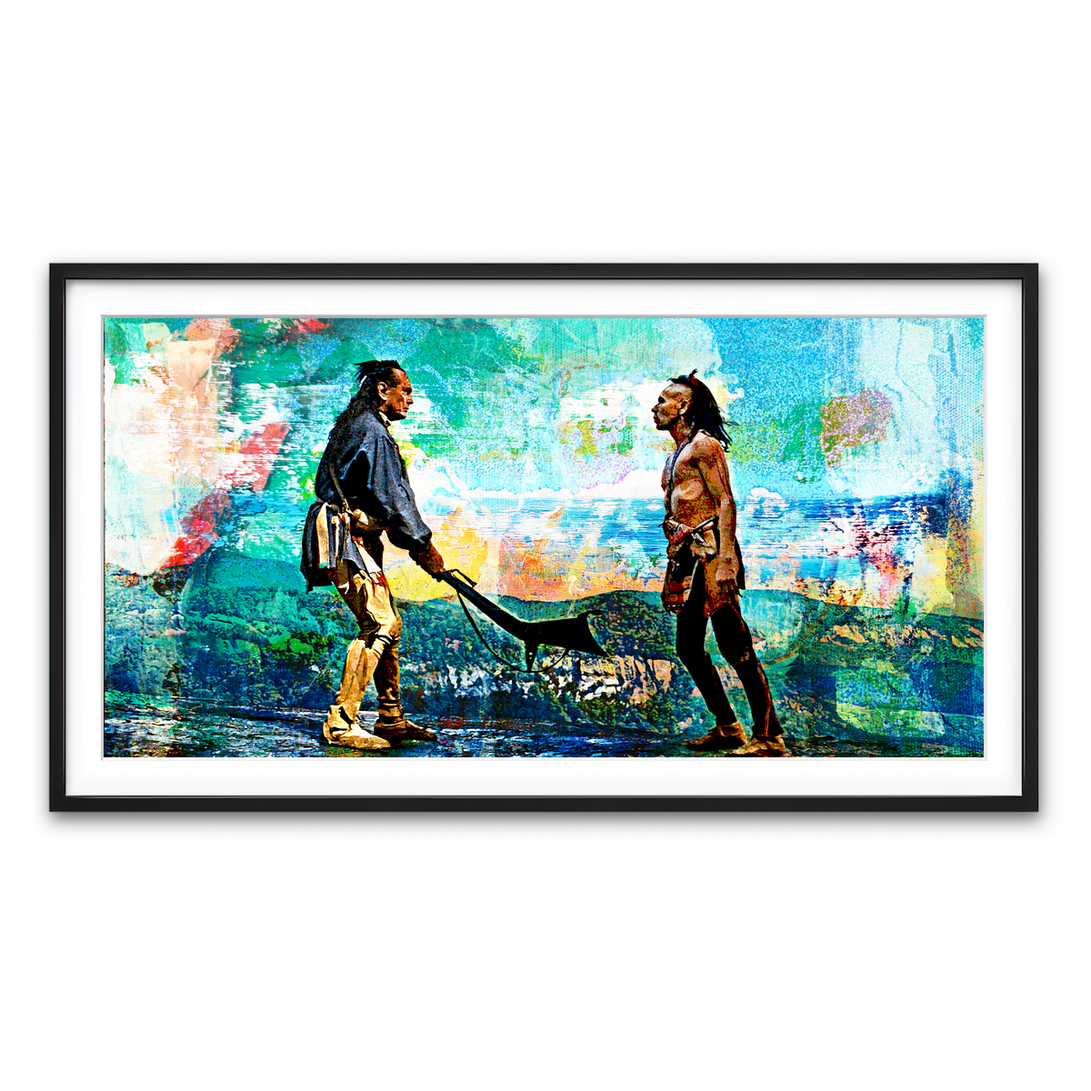 Framed Print 2x1 Black