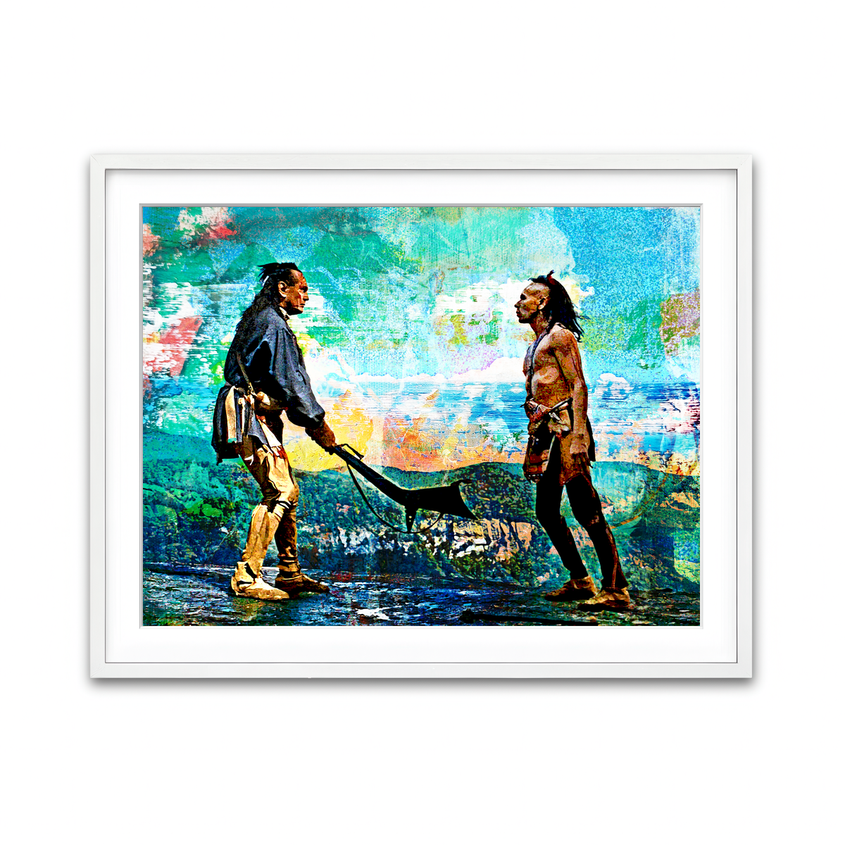 Framed Print 4x3 White