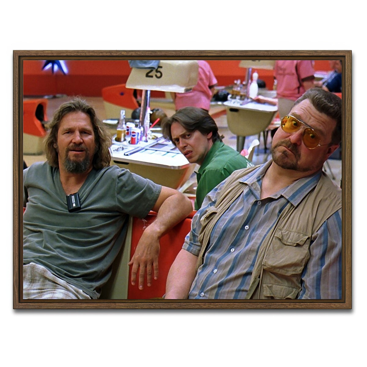 AUTO-MOCKUP WHITE | Lebowski | 1 Piece | Walnut Framed Canvas | group=4x3