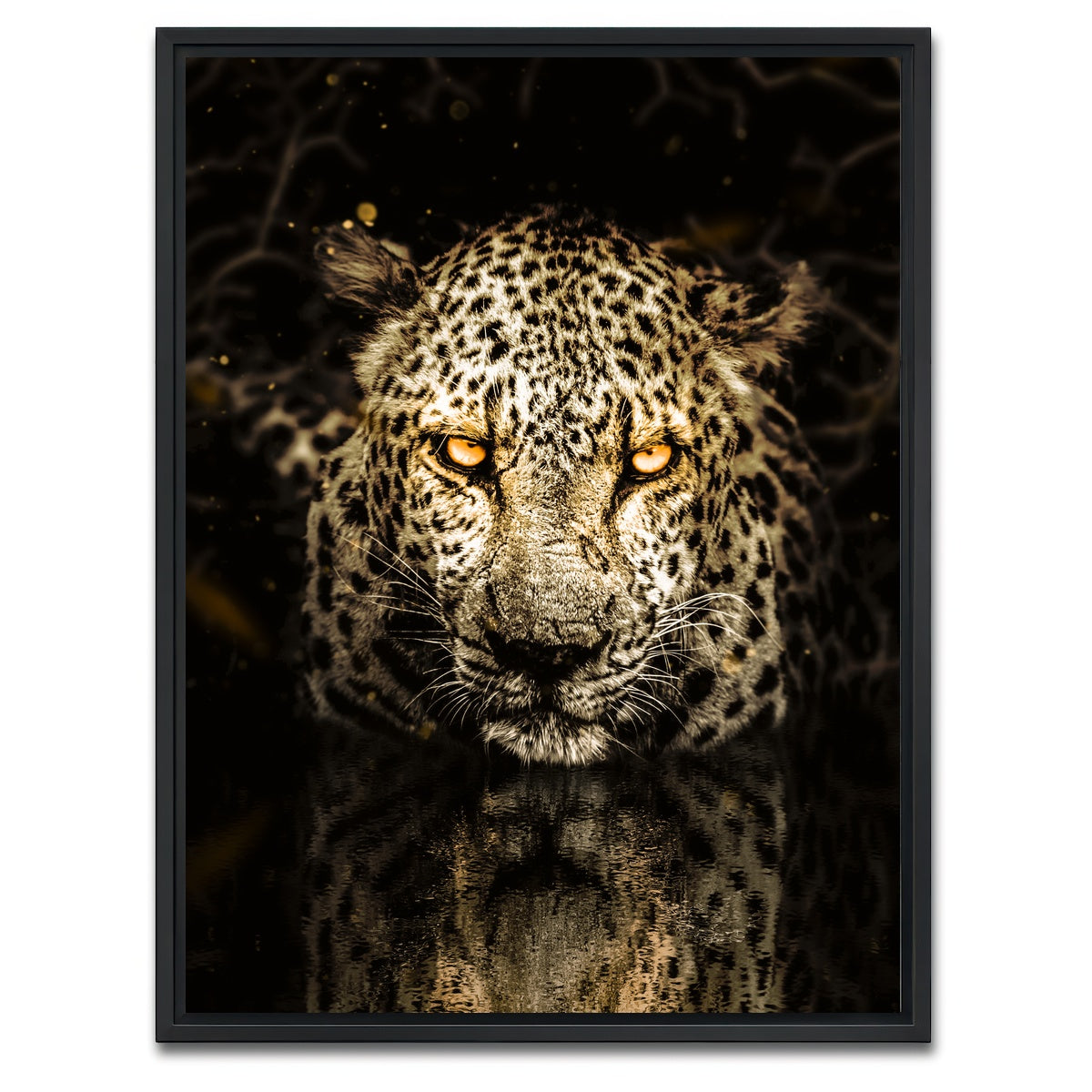 AUTO-MOCKUP WHITE | Leopard | 1 Piece | Black Framed Canvas | group=3x4