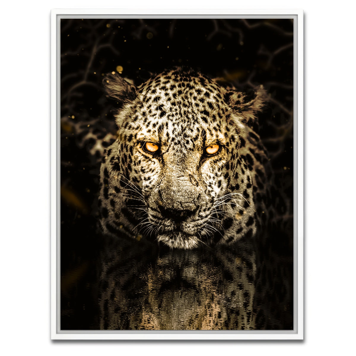 AUTO-MOCKUP WHITE | Leopard | 1 Piece | White Framed Canvas | group=3x4