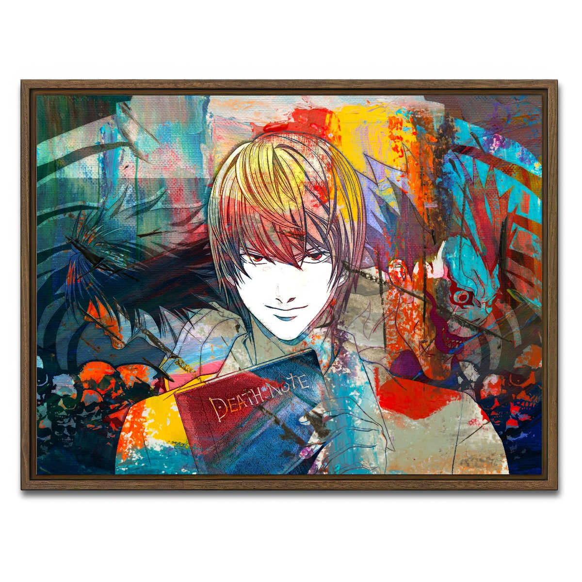 AUTO-MOCKUP WHITE | Light | 1 Piece | Walnut Framed Canvas | group=4x3