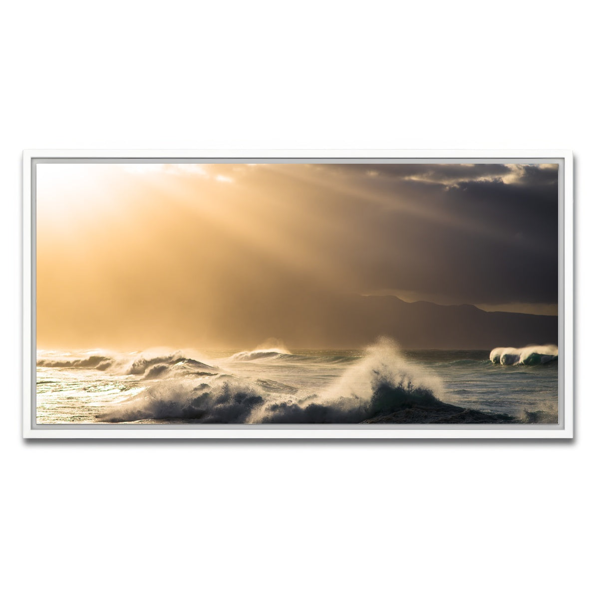 AUTO-MOCKUP WHITE | Light in Darkness | 1 Piece | White Framed Canvas | group=2x1