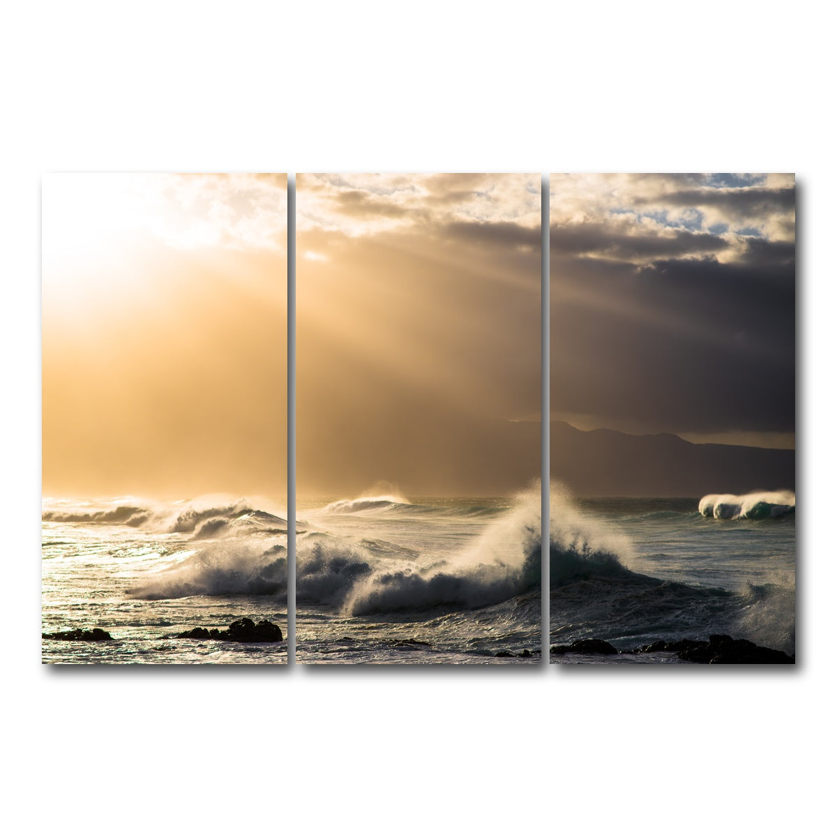 AUTO-MOCKUP WHITE | Light in Darkness | 3 Piece | Gallery Wrap Canvas | group=12x24