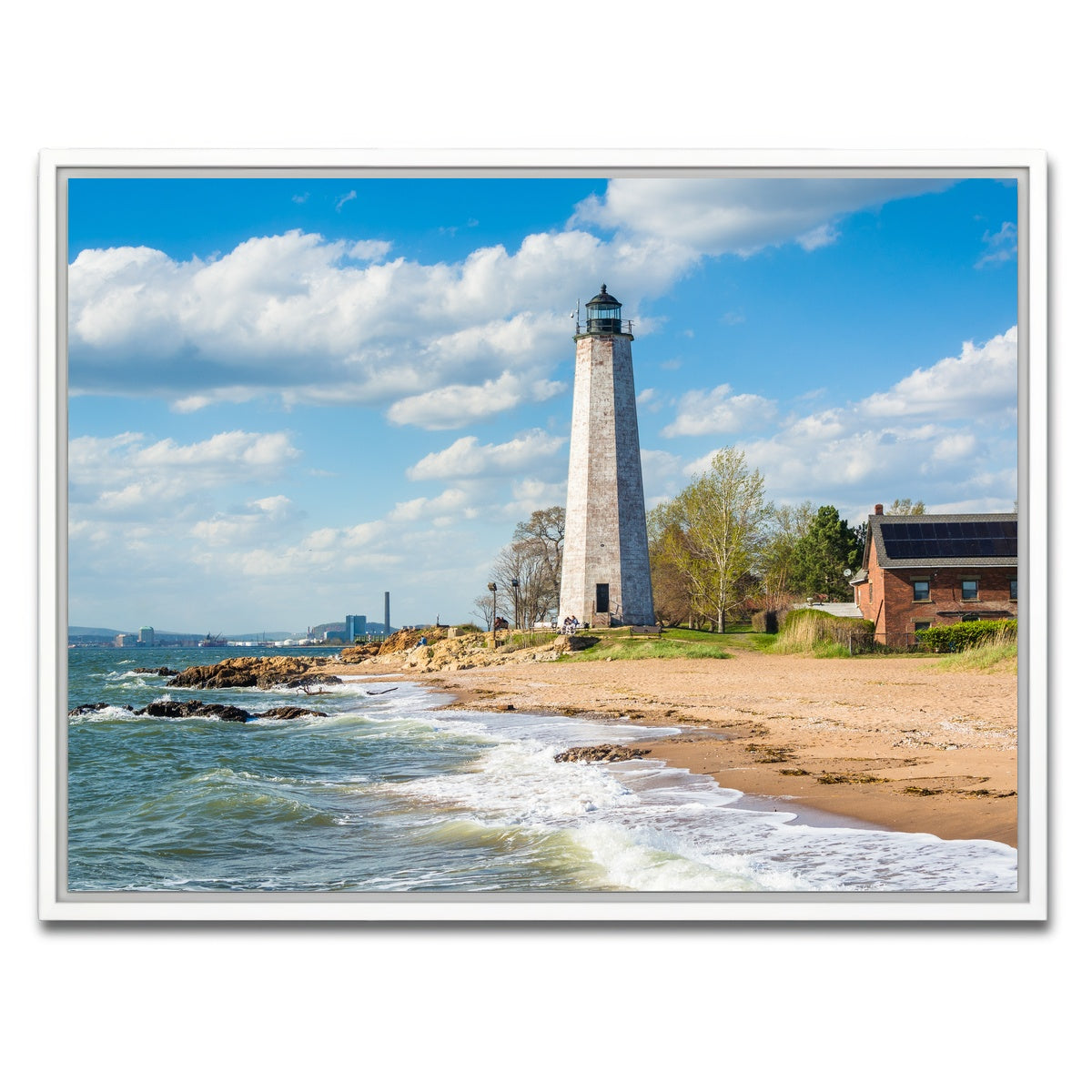 AUTO-MOCKUP WHITE | Lighthouse Point Park | 1 Piece | White Framed Canvas | group=4x3