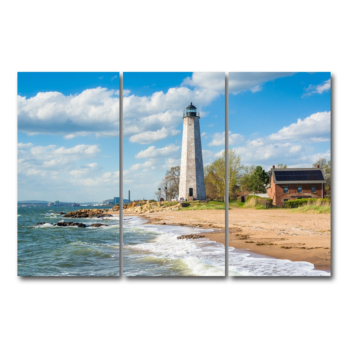 AUTO-MOCKUP WHITE | Lighthouse Point Park | 3 Piece | Gallery Wrap Canvas | group=12x24
