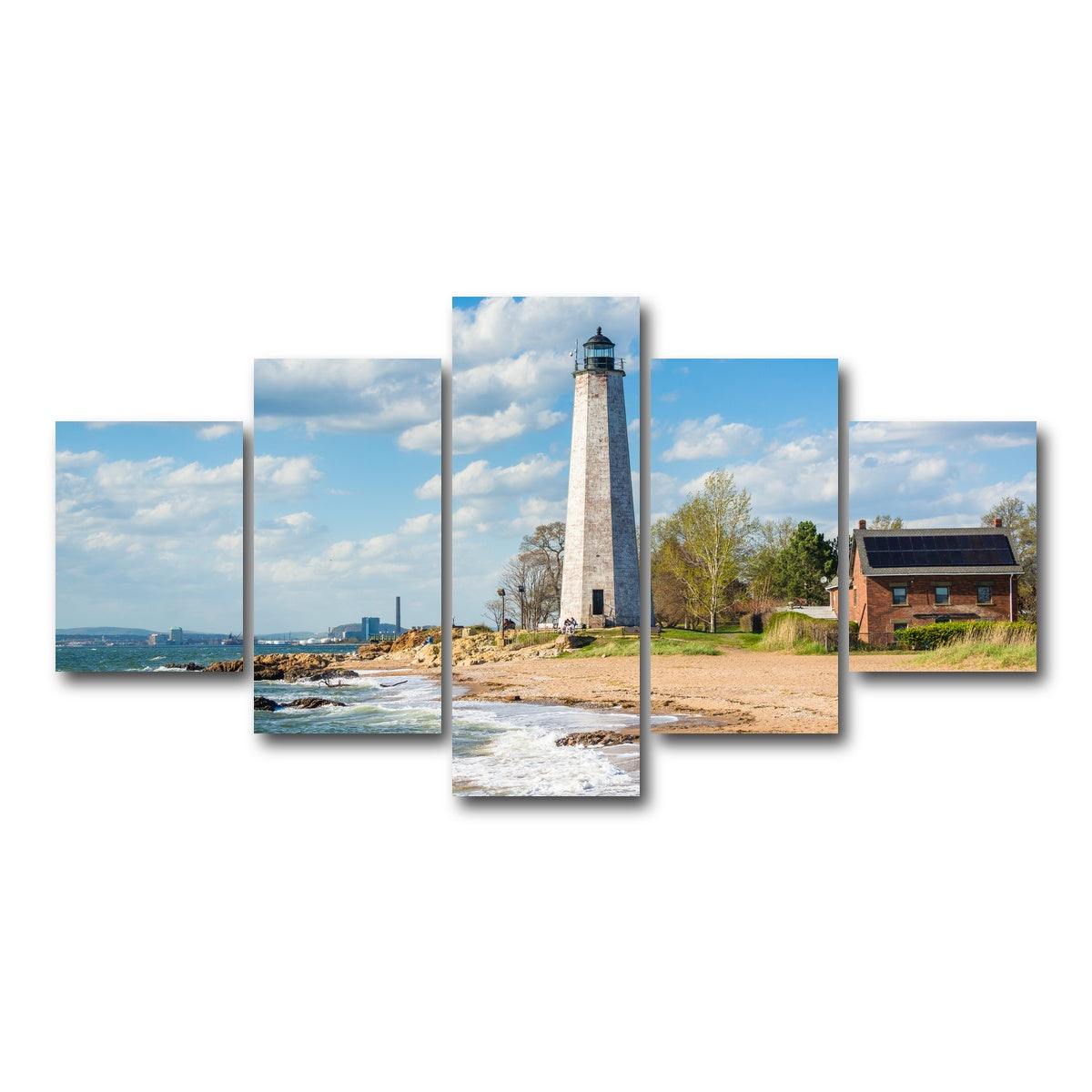AUTO-MOCKUP WHITE | Lighthouse Point Park | 5 Piece | Gallery Wrap Canvas | group=5_short
