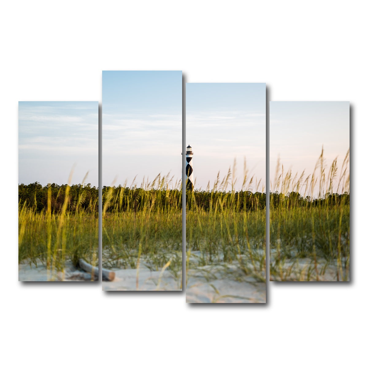 AUTO-MOCKUP WHITE | Lighthouse at Dawn | 4 Piece | Gallery Wrap Canvas | group=4_normal