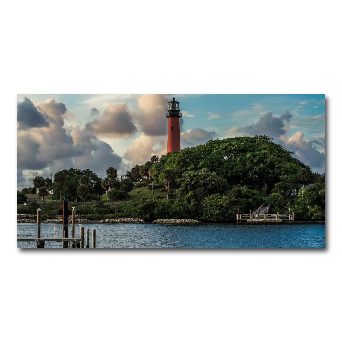 AUTO-MOCKUP WHITE | Lighthouse in Jupiter Florida | 1 Piece | Gallery Wrap Canvas | group=2x1