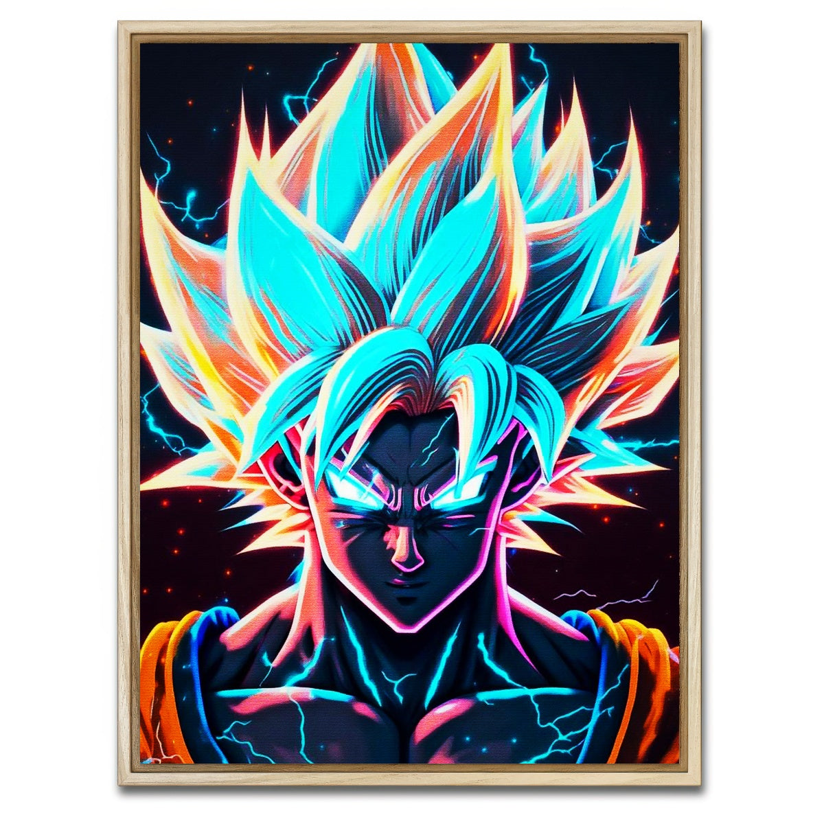 AUTO-MOCKUP WHITE | Line Art Character | 1 Piece | Natural Framed Canvas | group=3x4