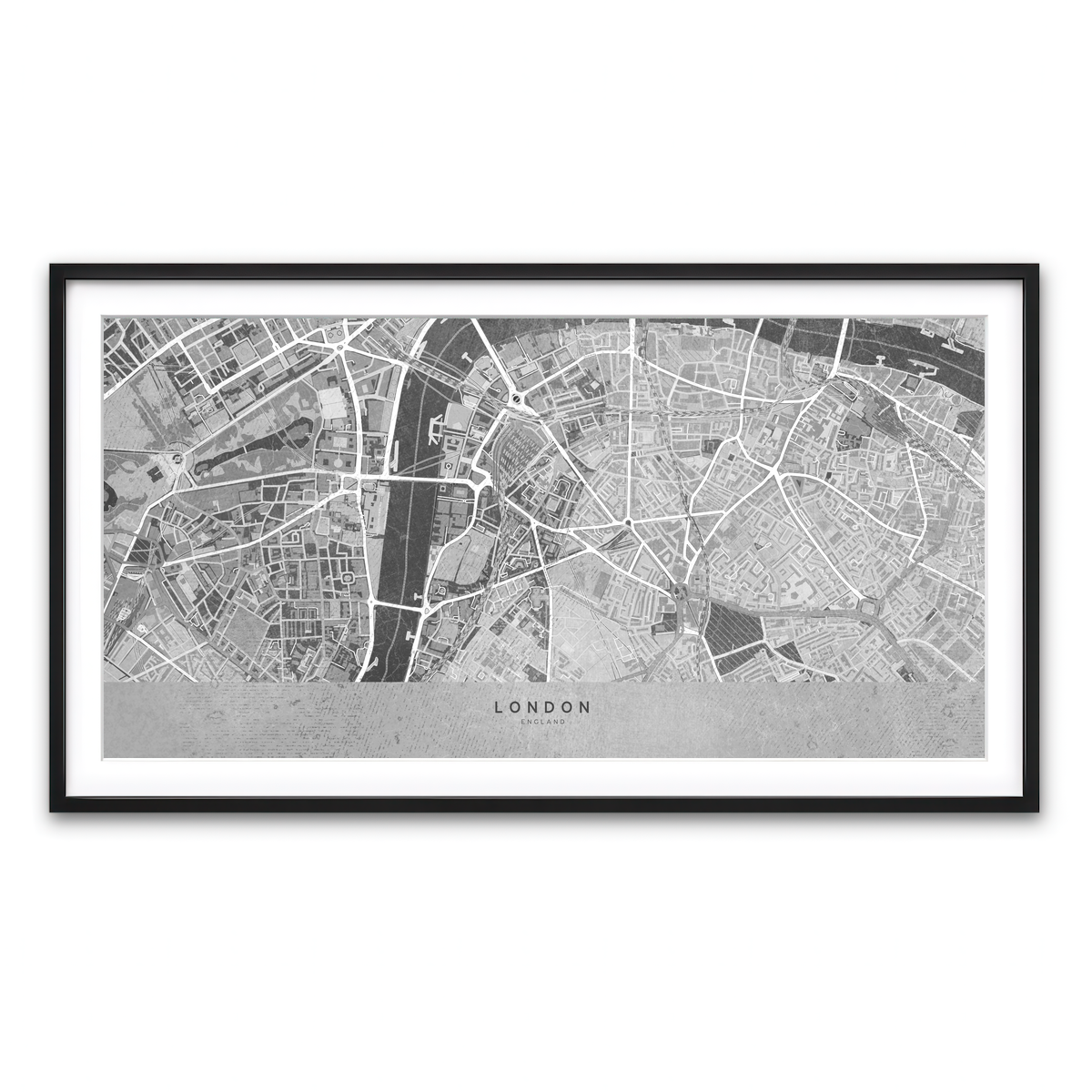 Framed Print 2x1 Black