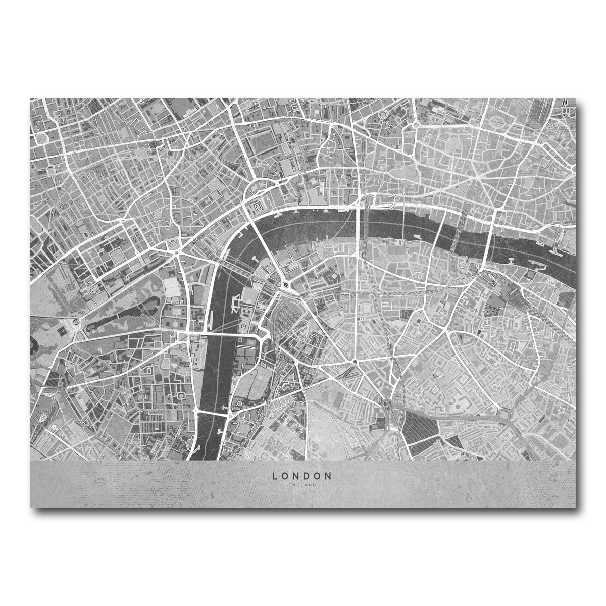 AUTO-MOCKUP WHITE | London Map 4 | 1 Piece | Gallery Wrap Canvas | group=4x3