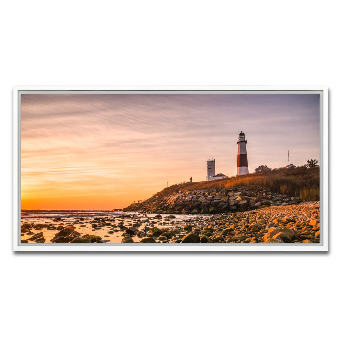 AUTO-MOCKUP WHITE | Long Island Lighthouse | 1 Piece | White Framed Canvas | group=2x1