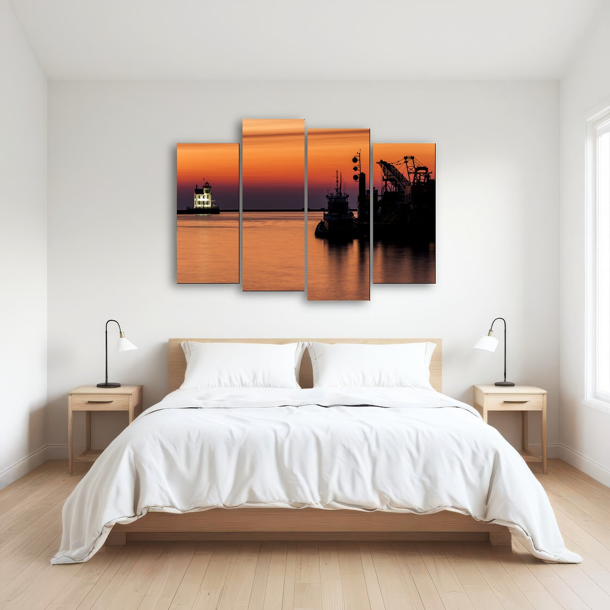 AUTO-MOCKUP ROOM | Lorain Harbor Lighthouse Sunset