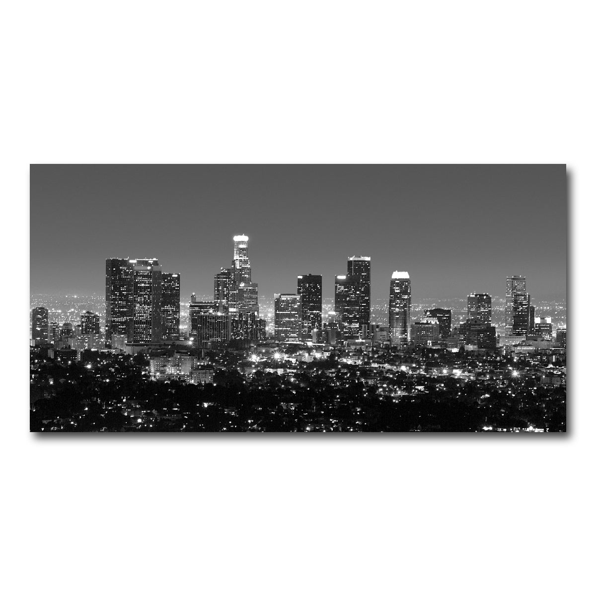AUTO-MOCKUP WHITE | Los Angeles Skyline Wall Art | 1 Piece | Gallery Wrapped | group=2x1