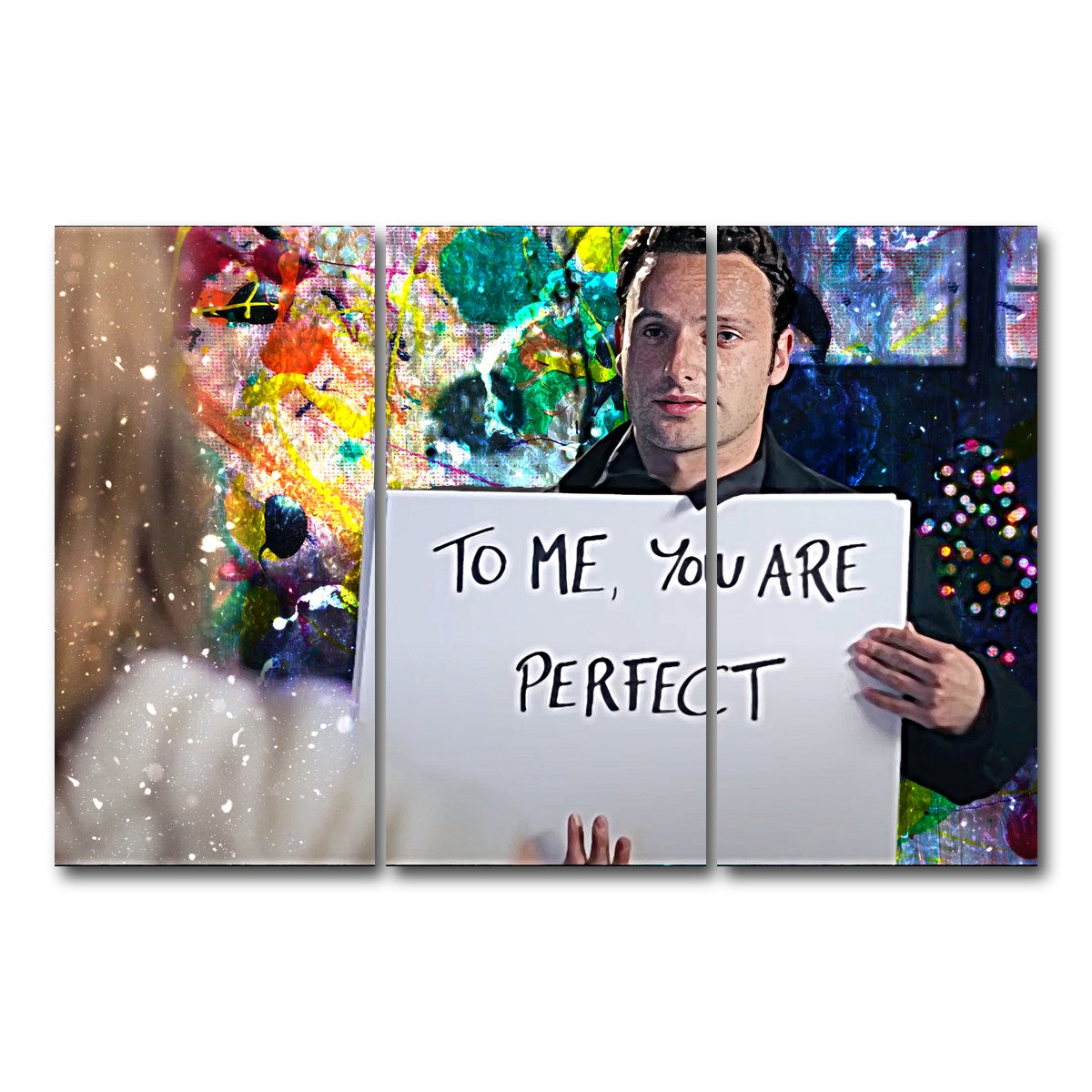 AUTO-MOCKUP WHITE | Love Actually | 3 Piece | Gallery Wrap Canvas | group=12x24