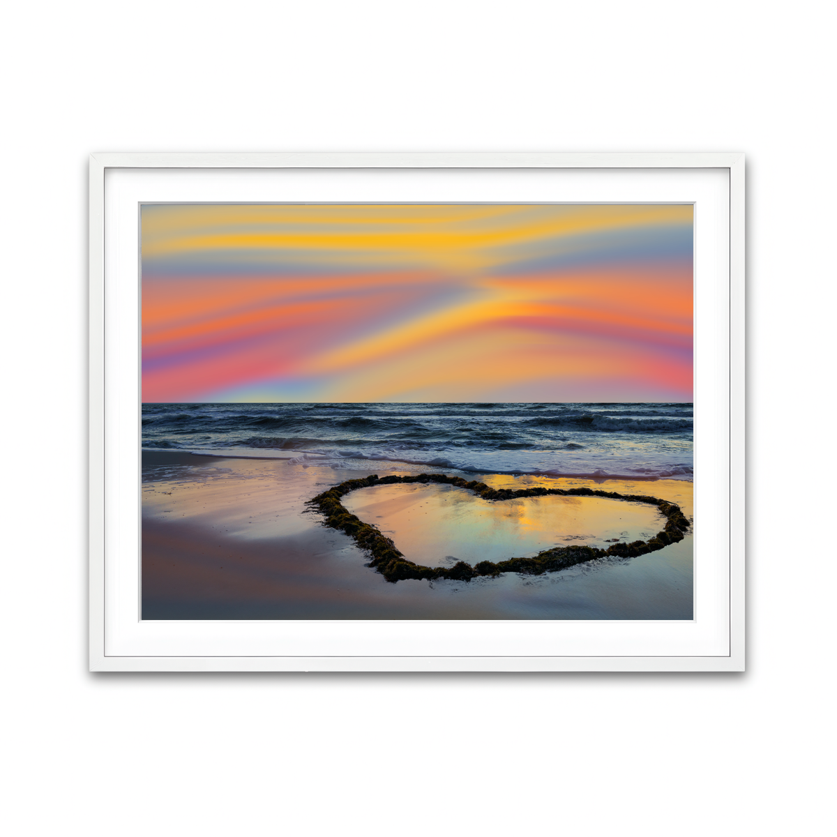 Framed Print 4x3 White