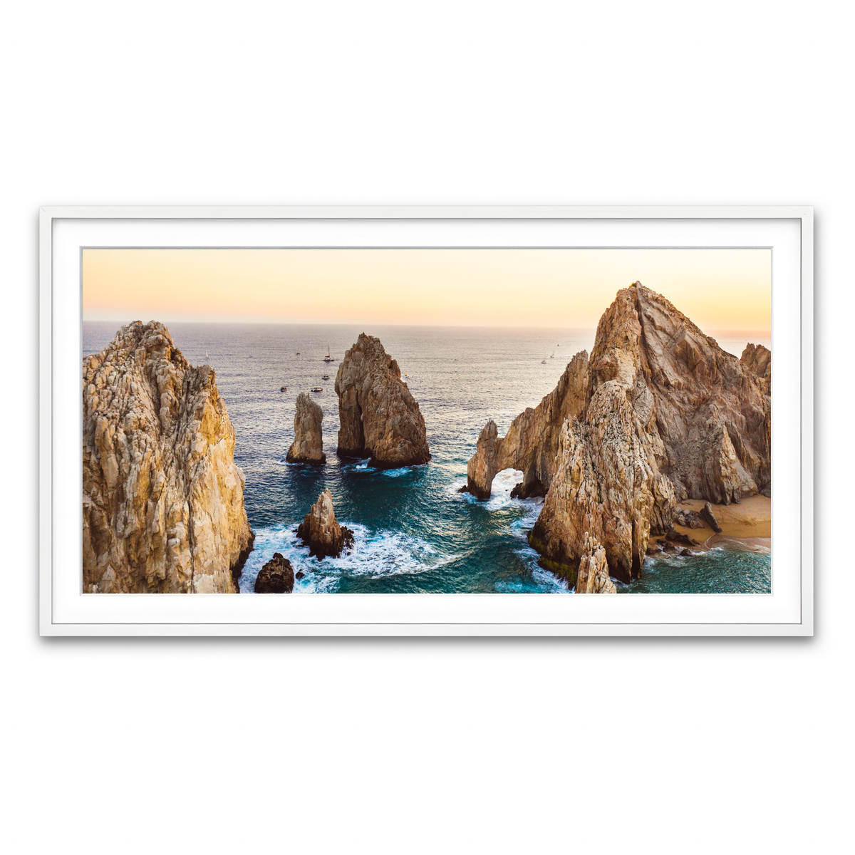 Framed Print 2x1 White