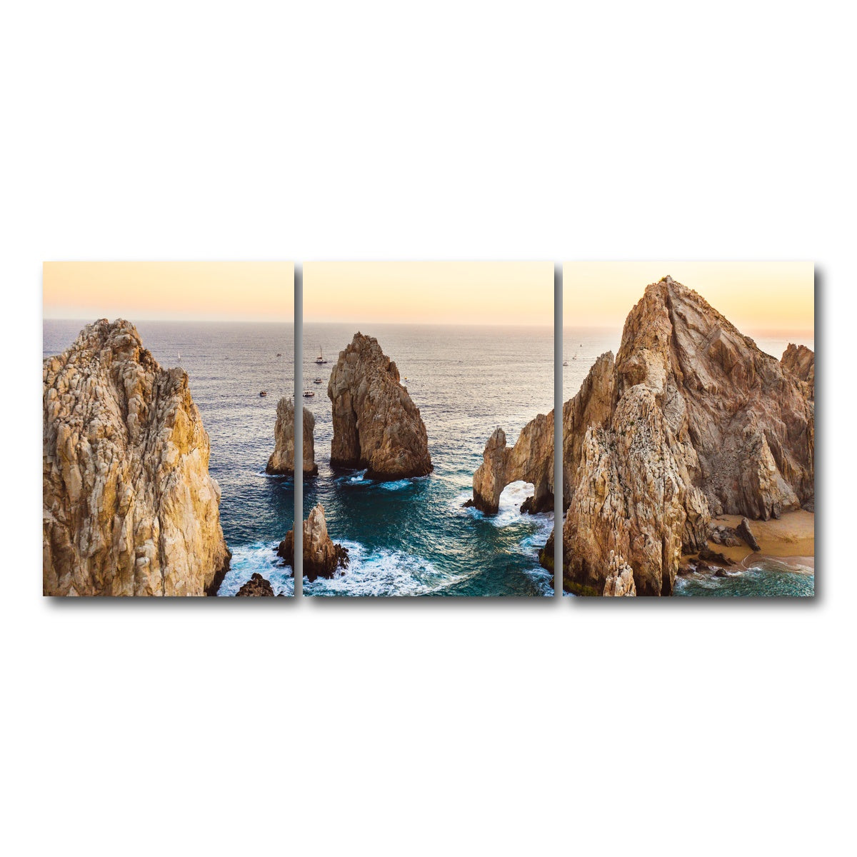 AUTO-MOCKUP WHITE | Lover's Beach Cabo | 3 Piece | Gallery Wrap Canvas | group=18x24