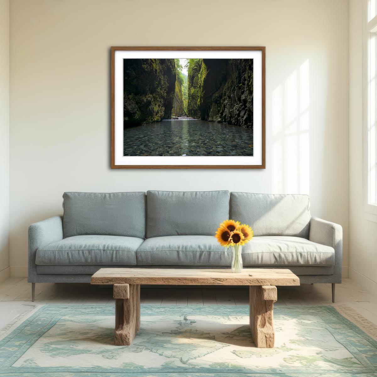 AUTO-MOCKUP ROOM | Lower Oneonta Falls Wall Art