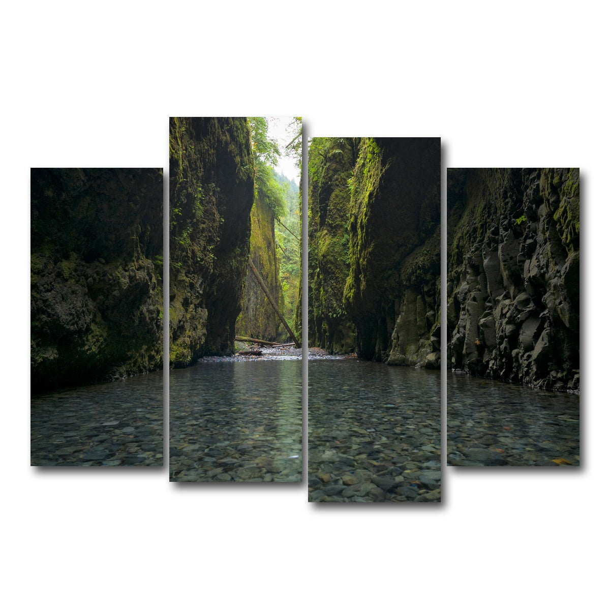 AUTO-MOCKUP WHITE | Lower Oneonta Falls | 4 Piece | Gallery Wrap Canvas | group=4_normal