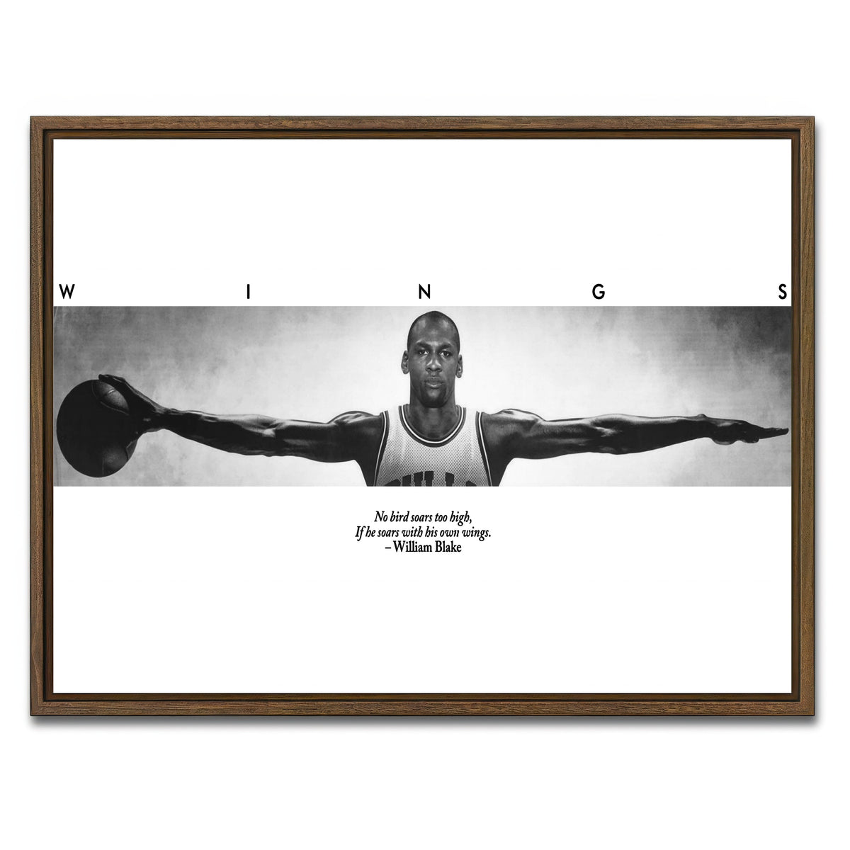 AUTO-MOCKUP WHITE | MJ Wings | 1 Piece | Walnut Frame | group=4x3