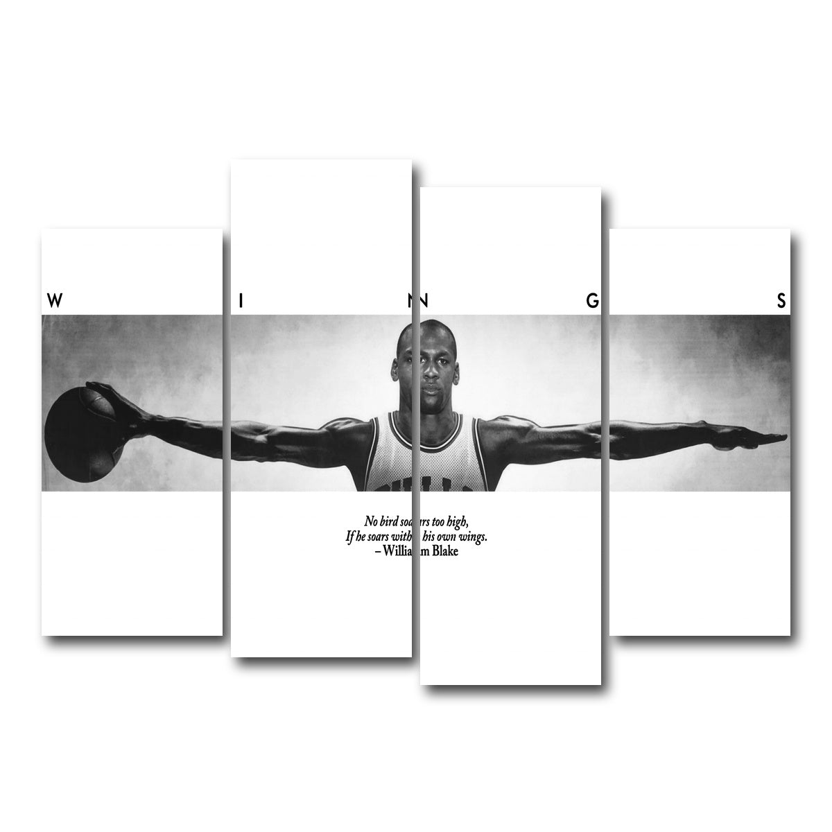 AUTO-MOCKUP WHITE | MJ Wings | 4 Piece | Gallery Wrapped | group=4_normal