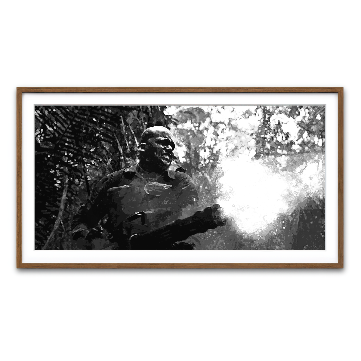 Framed Print 2x1 Walnut