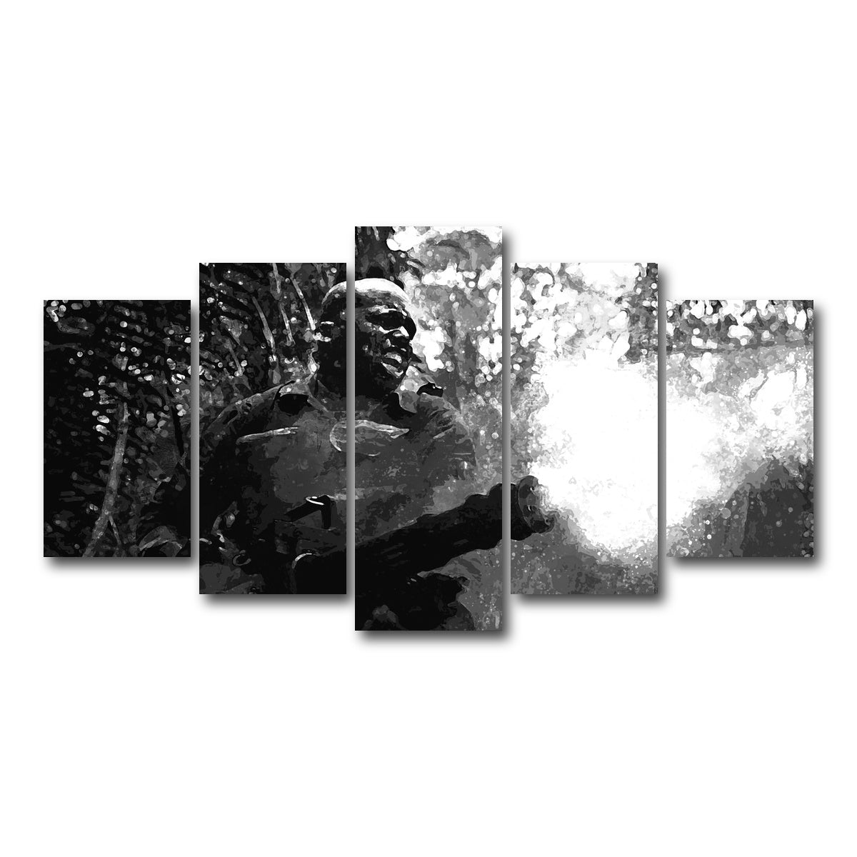 AUTO-MOCKUP WHITE | Mac Eliot Grayscale | 5 Piece | Gallery Wrap Canvas | group=5_normal