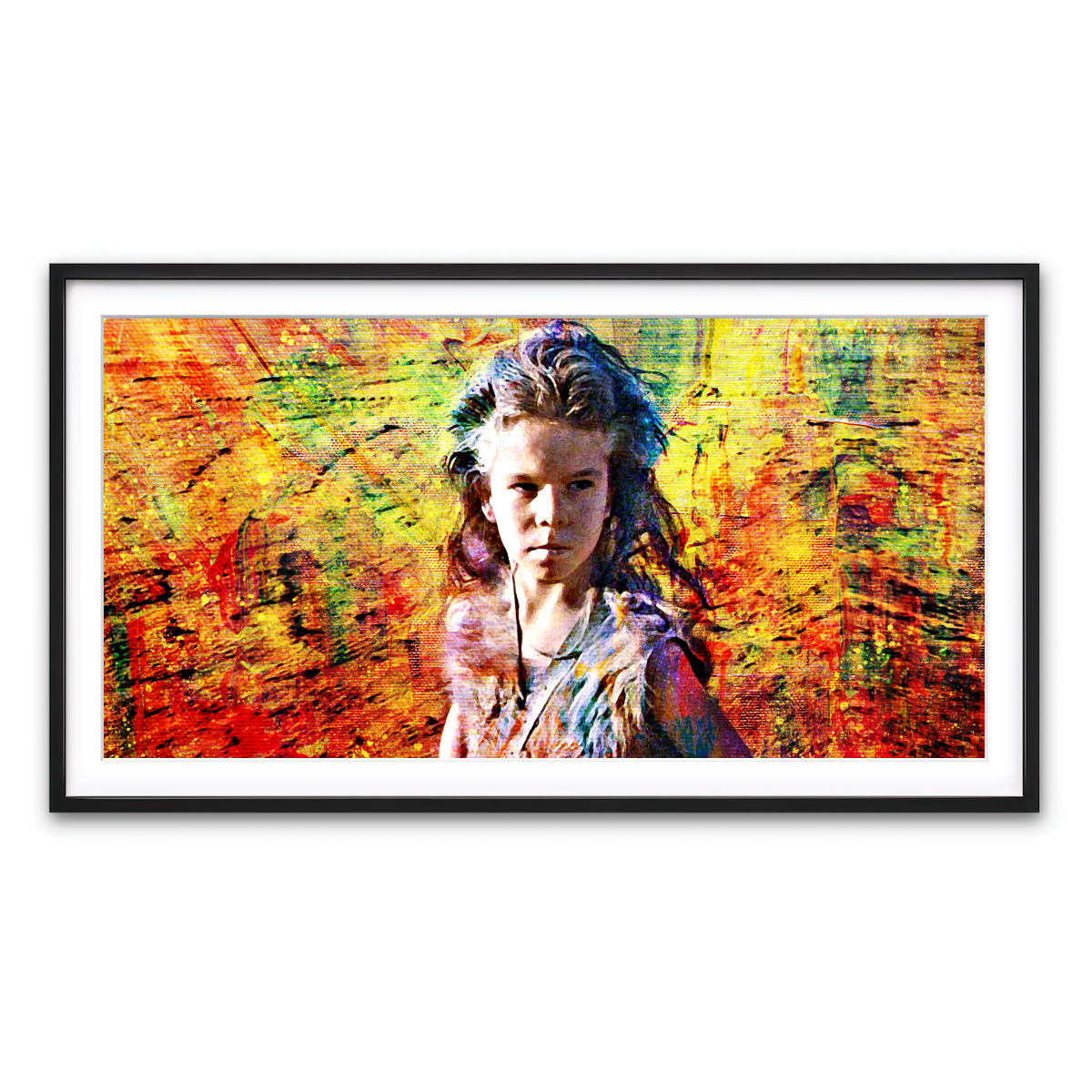 Framed Print 2x1 Black