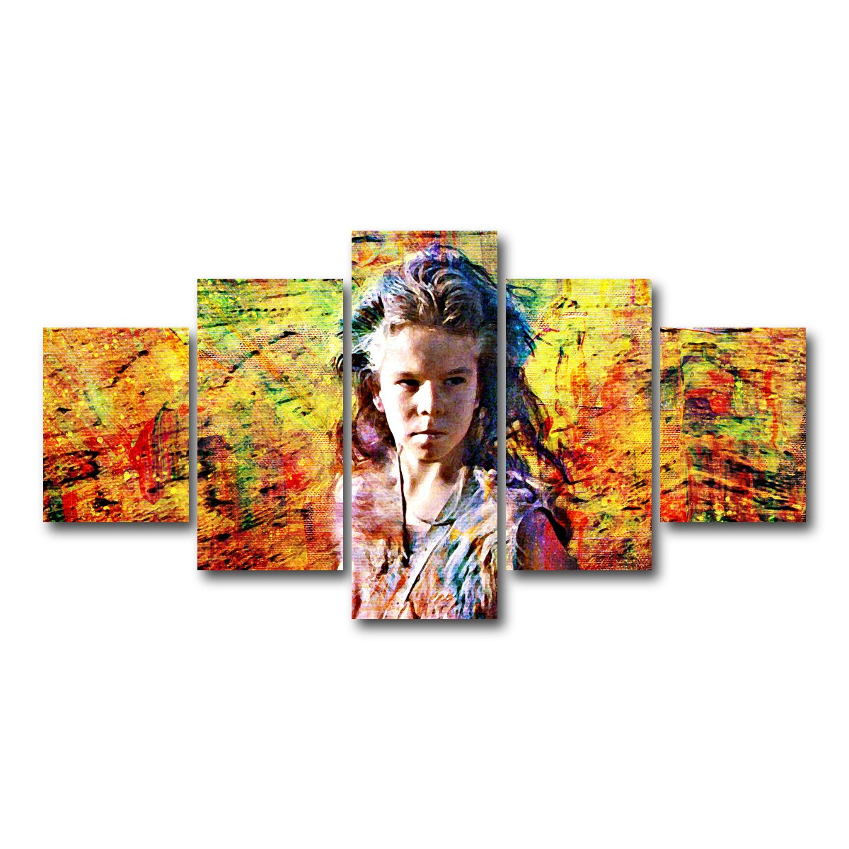 AUTO-MOCKUP WHITE | Mad Max Feral Child | 5 Piece | Gallery Wrap Canvas | group=5_short