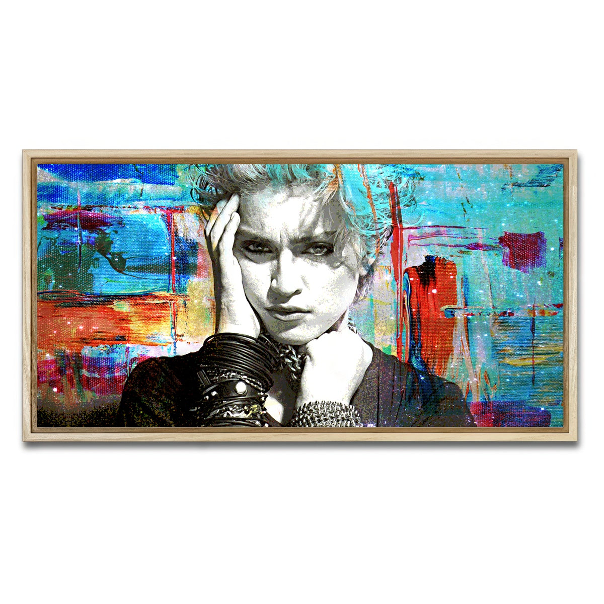 AUTO-MOCKUP WHITE | Madonna | 1 Piece | Natural Framed Canvas | group=2x1