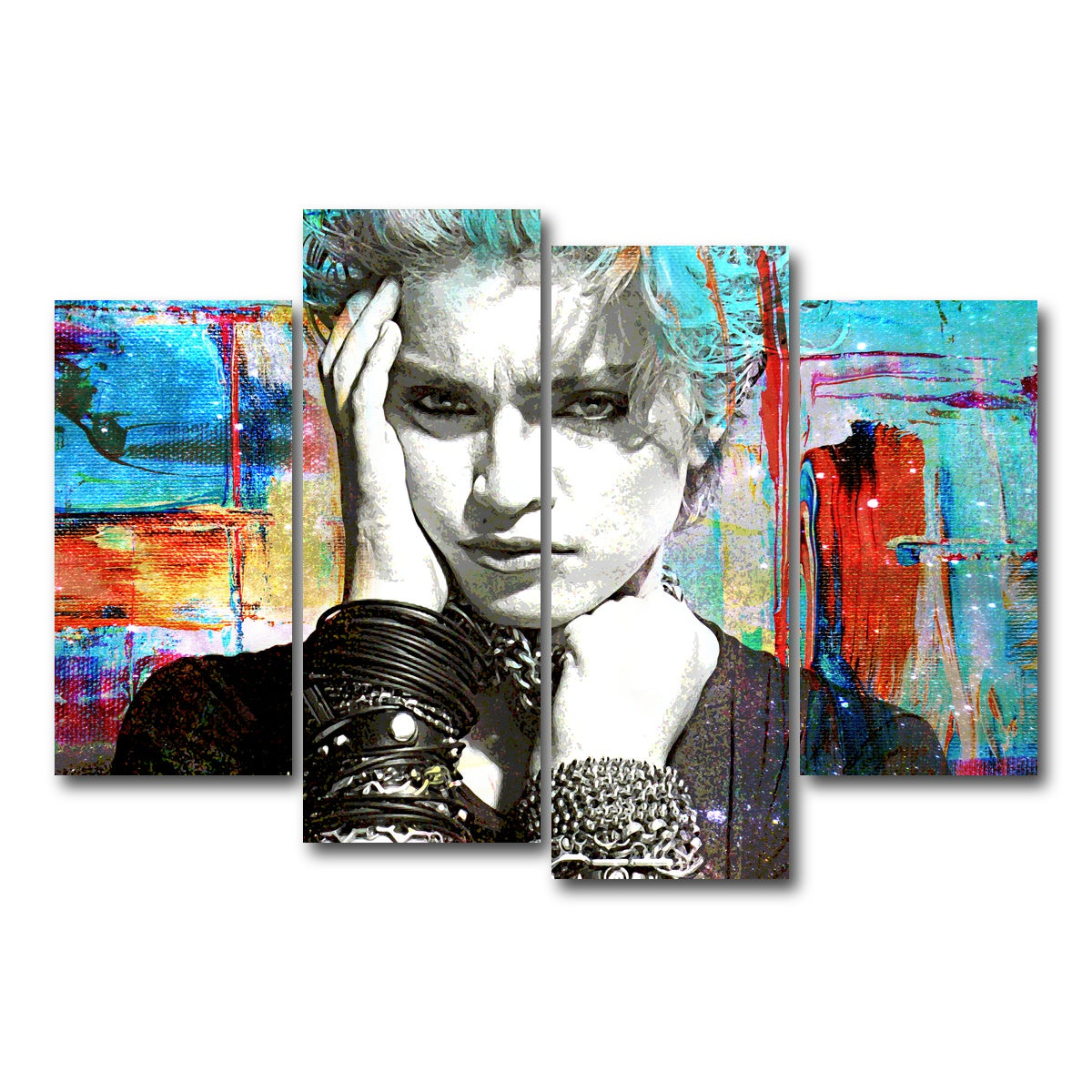 AUTO-MOCKUP WHITE | Madonna | 4 Piece | Gallery Wrap Canvas | group=4_short
