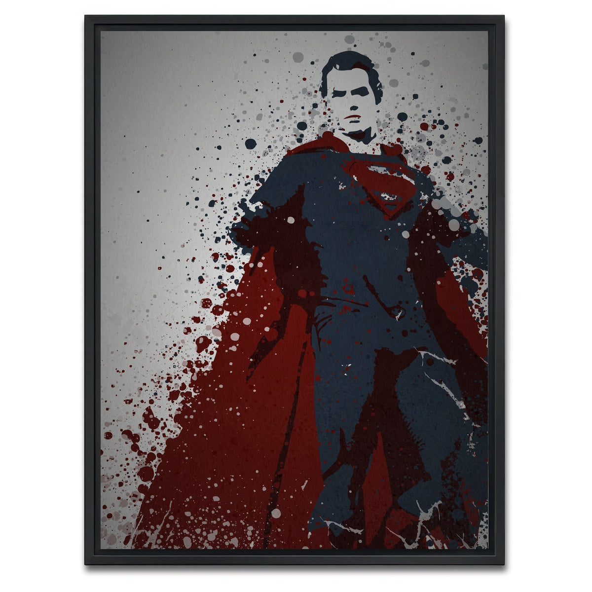 AUTO-MOCKUP WHITE | Man Of Steel | 1 Piece | Black Framed Canvas | group=3x4